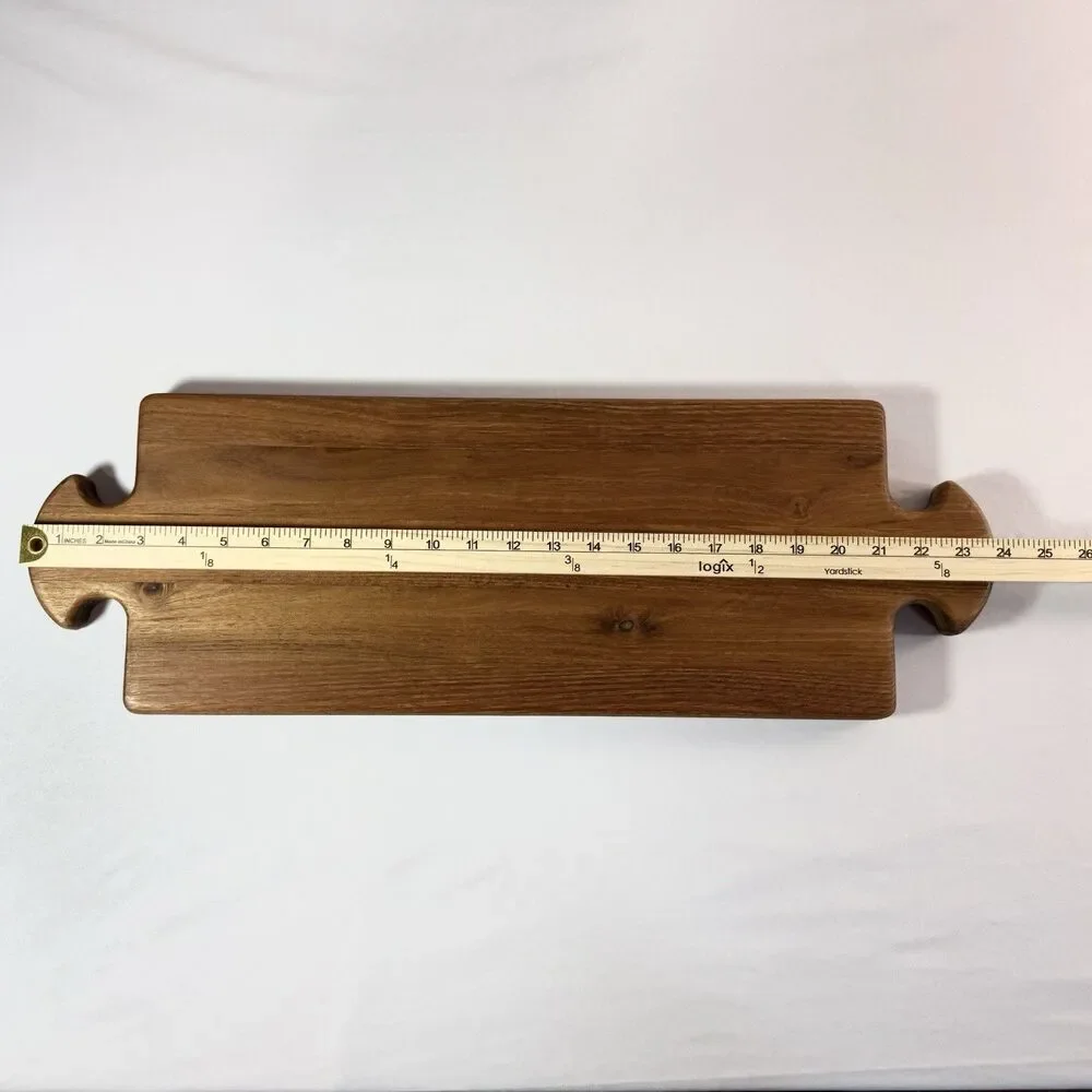 ETU Home Wood Rectangle Charcuterie Cheese Serving Board